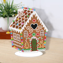 Load image into Gallery viewer, 2D Flat Small Gingerbread Houses DIY Diamond Painting Desktop Ornaments Kit
