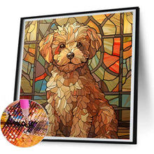 Load image into Gallery viewer, Dog Glass Painting 30*30CM(Canvas) Full Round Drill Diamond Painting
