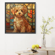 Load image into Gallery viewer, Dog Glass Painting 30*30CM(Canvas) Full Round Drill Diamond Painting
