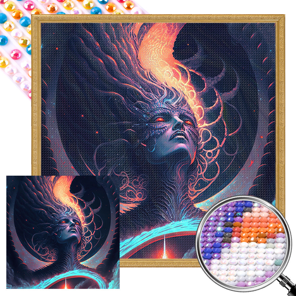 Obsidian Goddess 40*40CM(Picture) Full Round Drill Diamond Painting