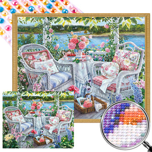 Idyll 50*40CM(Picture) Full Round Drill Diamond Painting