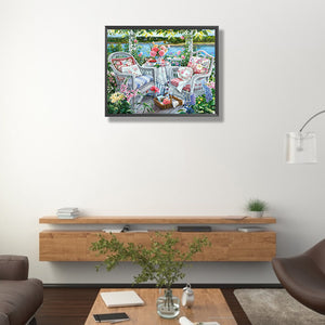 Idyll 50*40CM(Picture) Full Round Drill Diamond Painting