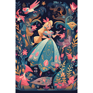 Wonderland Girl 40*60CM(Picture) Full Round Drill Diamond Painting