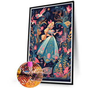 Wonderland Girl 40*60CM(Picture) Full Round Drill Diamond Painting