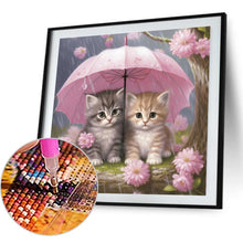 Load image into Gallery viewer, Cat With Umbrella 40*40CM(Canvas) Full Round Drill Diamond Painting
