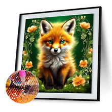 Load image into Gallery viewer, Fox In The Flower Field 30*30CM(Canvas) Full Round Drill Diamond Painting
