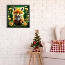Load image into Gallery viewer, Fox In The Flower Field 30*30CM(Canvas) Full Round Drill Diamond Painting

