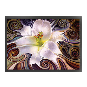 Yishu - Abstract Flowers - 60*45CM 11CT 3 Stamped Cross Stitch