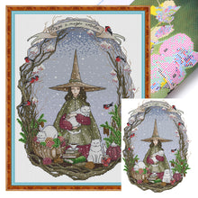 Load image into Gallery viewer, Joy Sunday - Magic World: Winter - 31*41CM 14CT 2 Stamped Cross Stitch
