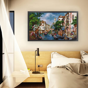 Joy Sunday - Streets Of S?o Paulo - 79*50CM 14CT 2 Stamped Cross Stitch