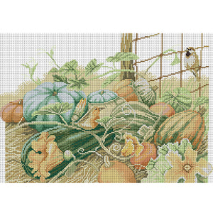Joy Sunday - Pumpkin Five - 45*33CM 14CT 2 Stamped Cross Stitch