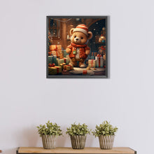 Load image into Gallery viewer, Christmas Gift Bear 40*40CM(Picture) Full Round Drill Diamond Painting
