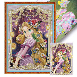 Yishu - Rapunzel - 40*58CM 11CT 3 Stamped Cross Stitch