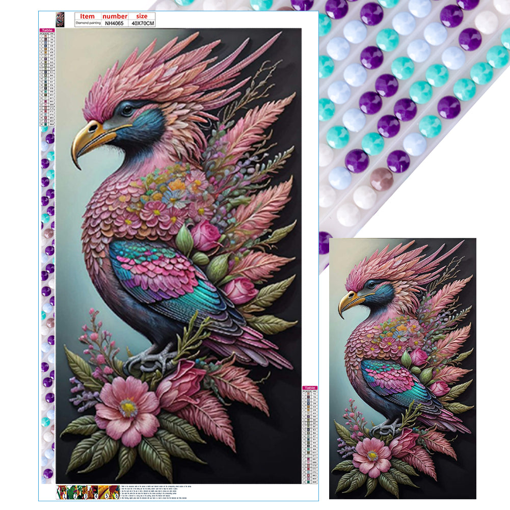 Birds And Flowers 40*70CM(Canvas) Full Round Drill Diamond Painting