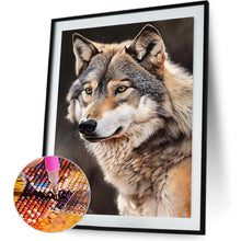 Load image into Gallery viewer, Wolf 30*40CM(Canvas) Full Round Drill Diamond Painting
