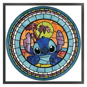 DIY - Glass Painting - Stitch - 40*40CM 11CT 3 Stamped Cross Stitch
