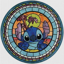 Load image into Gallery viewer, DIY - Glass Painting - Stitch - 40*40CM 11CT 3 Stamped Cross Stitch

