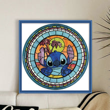 Load image into Gallery viewer, DIY - Glass Painting - Stitch - 40*40CM 11CT 3 Stamped Cross Stitch
