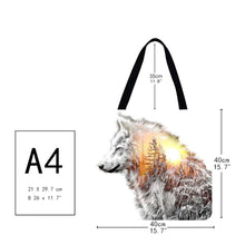 Load image into Gallery viewer, Canvas Bag-Wolf 40*40CM
