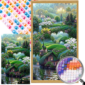 Dreamlike Greenery 40*70CM(Picture) Full Round Drill Diamond Painting