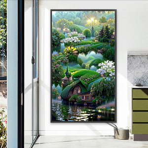 Dreamlike Greenery 40*70CM(Picture) Full Round Drill Diamond Painting