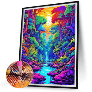 Rainbow Jungle 30*40CM(Canvas) Full Round Drill Diamond Painting