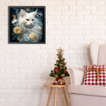 Load image into Gallery viewer, Cat 30*30CM(Canvas) Full Round Drill Diamond Painting
