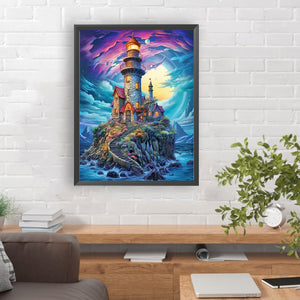 Doktok Island In The Sea 30*40CM(Canvas) Full Round Drill Diamond Painting