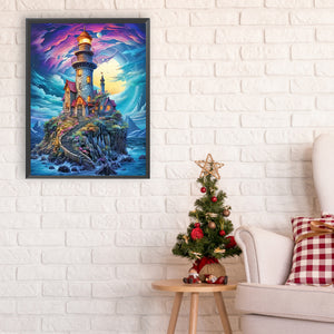 Doktok Island In The Sea 30*40CM(Canvas) Full Round Drill Diamond Painting