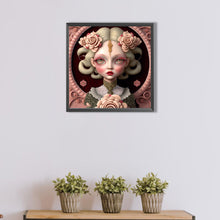 Load image into Gallery viewer, Flowers And Girls 40*40CM(Picture) Full Round Drill Diamond Painting
