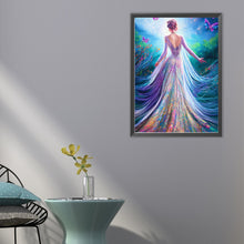 Load image into Gallery viewer, Garden Princess Back 40*55CM(Picture) Full Round Drill Diamond Painting
