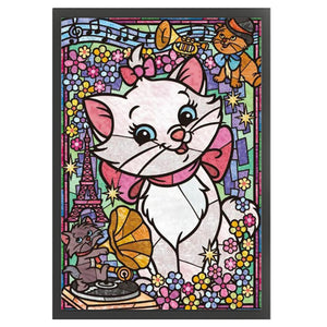 Yishu - Marie Cat - 50*70CM 11CT 3 Stamped Cross Stitch