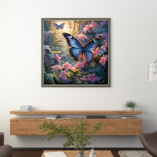 Load image into Gallery viewer, Huancan - Flowers And Butterflies - 40*40CM 11CT 3 Stamped Cross Stitch
