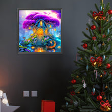 Load image into Gallery viewer, Tranquil Purple Tree House 40*40CM(Canvas) Full Round Drill Diamond Painting
