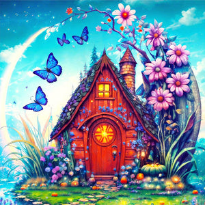 Tranquil Cottage 40*40CM(Canvas) Full Round Drill Diamond Painting