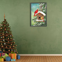 Load image into Gallery viewer, Christmas Sparrow Cottage 40*60CM(Canvas) Full Round Drill Diamond Painting
