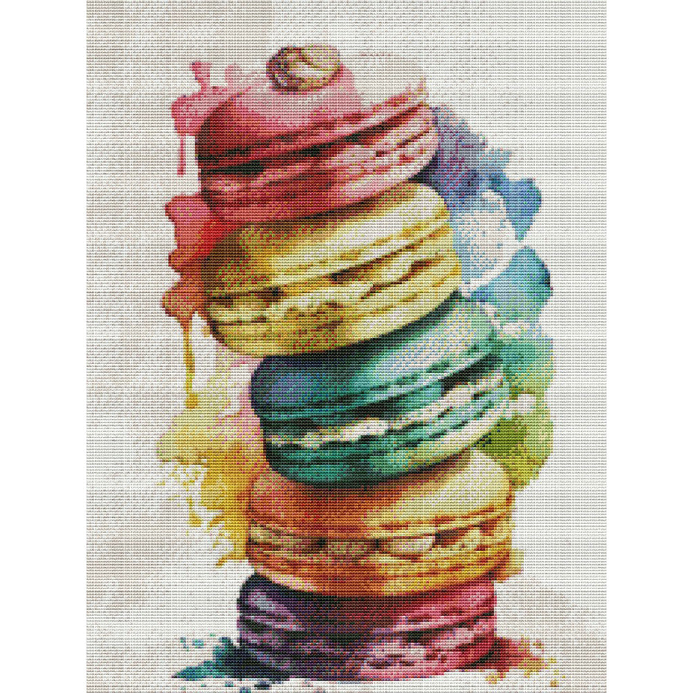 Macaron Stacking Game 30*40CM(Canvas) Full Round Drill Diamond Painting