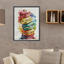 Load image into Gallery viewer, Macaron Stacking Game 30*40CM(Canvas) Full Round Drill Diamond Painting
