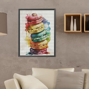 Macaron Stacking Game 30*40CM(Canvas) Full Round Drill Diamond Painting