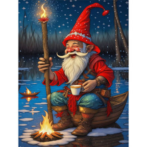 Christmas Santa Claus 30*40CM(Canvas) Full Round Drill Diamond Painting