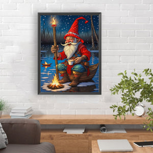 Christmas Santa Claus 30*40CM(Canvas) Full Round Drill Diamond Painting