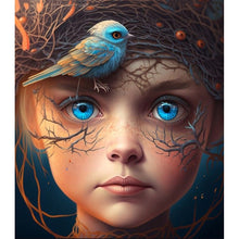 Load image into Gallery viewer, Bird Girl 35*40CM(Canvas) Full Round Drill Diamond Painting
