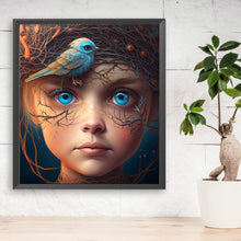 Load image into Gallery viewer, Bird Girl 35*40CM(Canvas) Full Round Drill Diamond Painting
