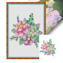 Load image into Gallery viewer, Spring Brand - Dream Garden - 50*75CM 11CT 3 Stamped Cross Stitch

