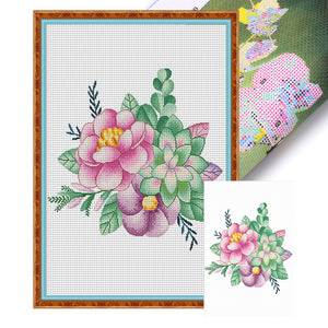 Spring Brand - Dream Garden - 50*75CM 11CT 3 Stamped Cross Stitch