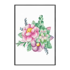 Spring Brand - Dream Garden - 50*75CM 11CT 3 Stamped Cross Stitch