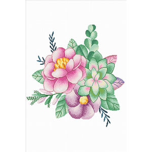 Spring Brand - Dream Garden - 50*75CM 11CT 3 Stamped Cross Stitch
