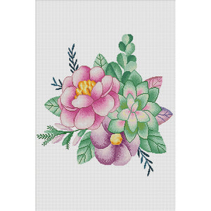 Spring Brand - Dream Garden - 50*75CM 11CT 3 Stamped Cross Stitch