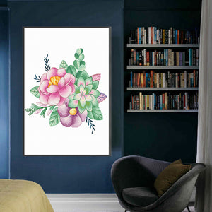 Spring Brand - Dream Garden - 50*75CM 11CT 3 Stamped Cross Stitch