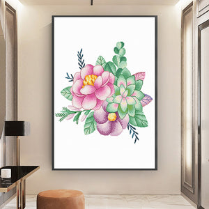 Spring Brand - Dream Garden - 50*75CM 11CT 3 Stamped Cross Stitch